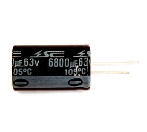 5pc Electrolytic Capacitor KM 6800uF 63V 105℃ 2000hrs φ25x44mm Radial RoHS SC - Picture 1 of 1