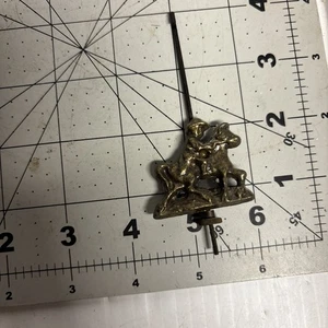 BRASS RIDER 4" PENDULUM FOR A ZAANDAM OR ZAANSE CLOCK - Picture 1 of 6