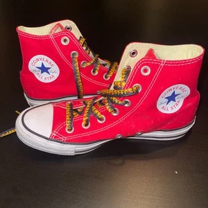 Converse Adult Unisex M5.5 W7.5 Chuck Taylor All Star Hi Top Shoes Red - Picture 1 of 3