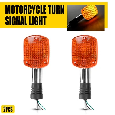 2x Indicador LED Señales de Giro Moto Ámbar Intermitente Luz Mini Lámpara Universal Foto 1 de 4