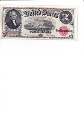 FR. 57 1917 $2 TOW DOLLARS US NOTE XF+ - UNCERTIFIED - BEST OFFER - Image 1 of 4