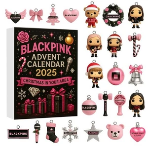 Blackpink Adventskalender 2025 24 Tage Countdown Kalender mit 2D Acryl Sammeln - Bild 1 von 3