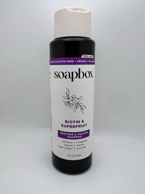 Soapbox Biotin & Superfruit Restore & Volume Shampoo 16 oz - Image 1 of 3