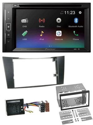 Pioneer Bluetooth MP3 USB 2DIN DAB DVD Autoradio für Mercedes E-Klasse W211 02-0 - Bild 1 von 4