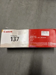 Original Canon Patrone 137 für imageCLASS, schwarzer Toner, CRG137, fleckiger Karton - Bild 1 von 4