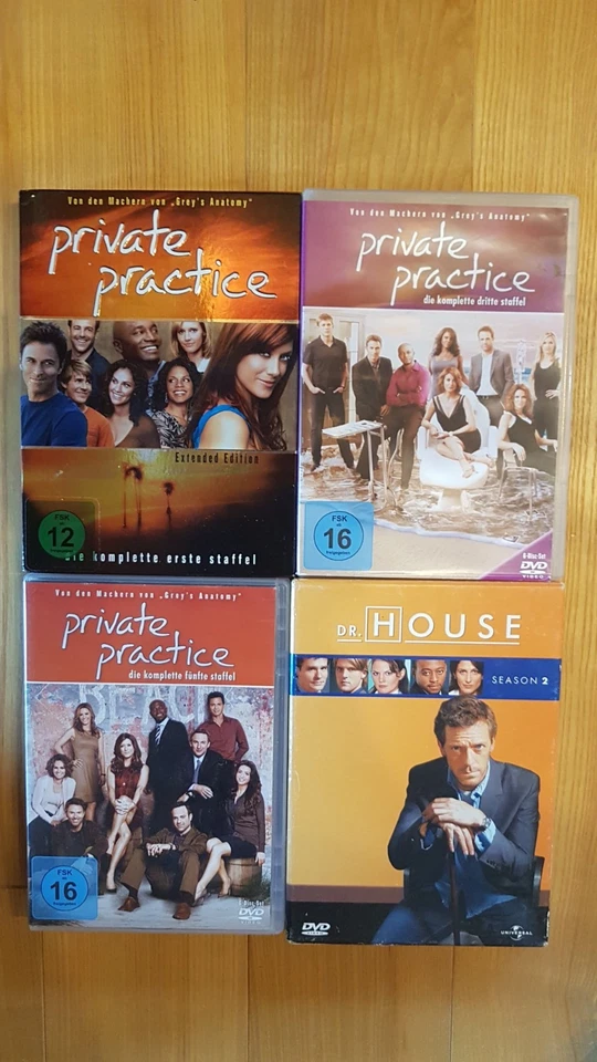 DVD Paket Private Practice Staffel 1 3 und 5 und Dr. House Staffel 2 - Bild 1 von 1