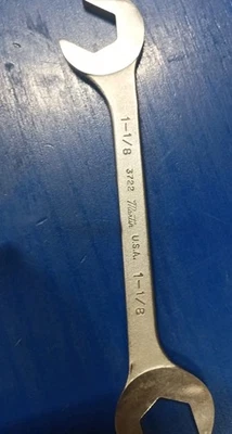 Llave de extremo abierto Martin 3722 vintage 1 1/8 EE. UU. FS Foto 1 de 4