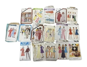 VTG Used Kids Boy Girls Crafts Sewing Patterns Simpicity x16 - Picture 1 of 3