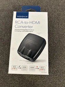 Insignia- RCA to HDMI Converter - Black Open Box New Contents Inside  - Picture 1 of 3