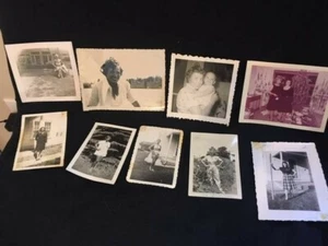 Vintage  1940's-1965. All black and white except 1 color.  Beautiful ladies - Picture 1 of 9