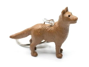 Dog Charm Miniblings Keychain Pet Farm Dog Brown - Picture 1 of 4