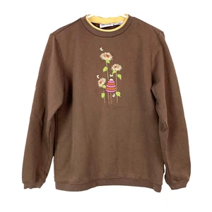 Sudadera Pequeña Vintage Años 90 Blair Y2K Abejas Flores Naturaleza - Imagen 1 de 4