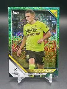 2021-2022 Topps UEFA Japan Edition Thorgan Hazard Green Mojo Refractor #/99 - Picture 1 of 2