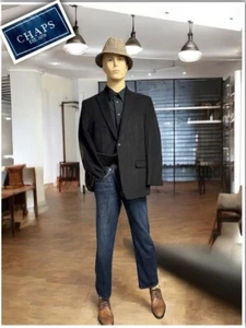 CHAPS Men's VINTAGE  42R Brown 100% Cotton Corduroy Elbow Patches Blazer Jacket - Picture 1 of 8