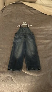 OSHKOSH Overalls Blue Denim Size 5T EUC - Picture 1 of 9