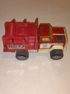 Camión de rescate de bomberos Tonka Brush de acero prensado y plástico de juguete de colección  Foto 1 de 4