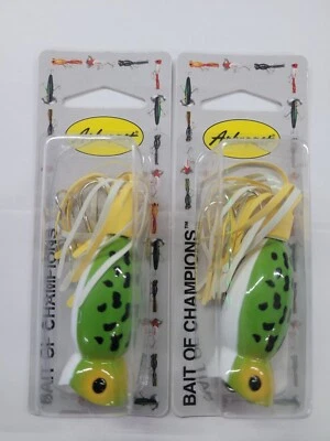 Lote de 2 señuelos de pesca Arbogast Hula Popper Topwater Foto 1 de 4