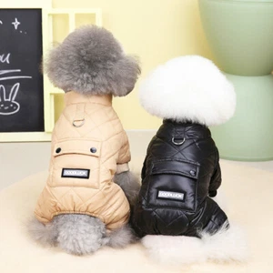 Dog Jumpsuit Coat Jacket Warm Small Pet Puppy Waterproof Winter Clothes Upgrade - Picture 1 of 16