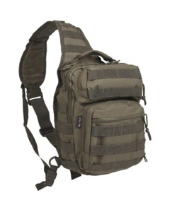 ZAINO MILITARE MONOSPALLA MIL-TEC SMALL DA 10 LITRI DI COLORE VERDE - Imagen 1 de 2