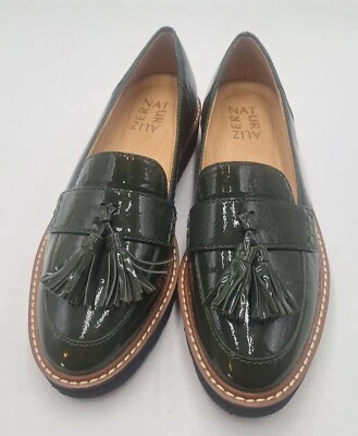 Naturalizer Tasseled Loafer Womens 5.5 Dark Green Patent Leather NWOB Fall - Image 1 of 4