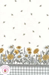 Moda HONEY LAVENDER 56088 11 Cream Ivory DOUBLE BORDER Deb Strain Quilt Fabric - Picture 1 of 6
