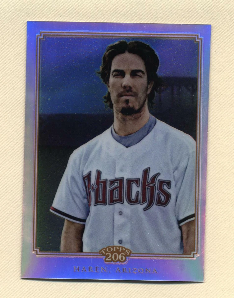 2010 Topps 206 Chrome Refractor Dan Haren (Diamondbacks) # 488/499 - Image 1 of 1