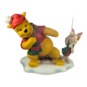 Disney World Winnie The Pooh Picture Frame Piglet Eeyore Accent Snow Hat Scarf - Picture 1 of 23