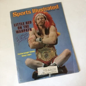 Sports Illustrated Feb 12 1979 Featherweight Champ Danny Lopez-signed-auto-boxin - Picture 1 of 9