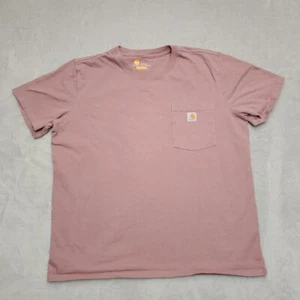 Carhartt Shirt Boys XL 16-18 Pink Purple Short Sleeve Original Fit Pocket TEE - Picture 1 of 6