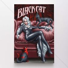 Black Cat Poster Canvas Marvel Comic Book Cover Art Print #34875