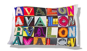 Funda de Almohada Personalizada AVALON con Fotos de Letras de Letreros reales - Imagen 1 de 1