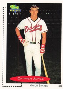 1991 Classic Best Chipper Jones Rookie Macon Braves #268