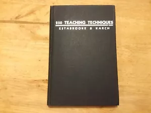 250 Teaching Techniques Estabrooke & Karch Copyright 1943 - Imagen 1 de 9