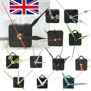 DIY Quartz Clock Movement Mechanism Sweep Silent Wall Repair Set Replacement UK - Picture 1 of 27