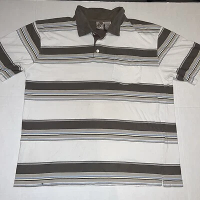 Vintage 70’s Official Ocean Pacific OP Logo Polo Shirt Large Striped Surfer - Image 1 of 4