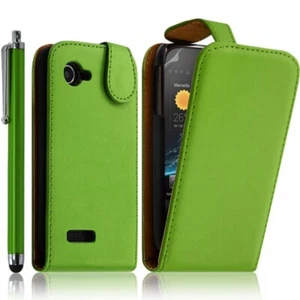 Housse coque etui rabattable pour Wiko Cink Slim + stylet + 1 film de protection - Photo 1 sur 3