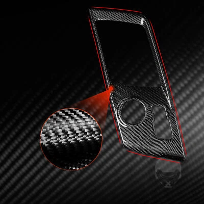 Carbon Fiber Car Console Gear Shift Panel Trim For Chevrolet Corvette C7 2014-19 - Image 1 of 4