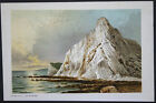 1891 Chromolithograph - T. Nelson & Sons - Culver Cliff , Isle of Wight  M126