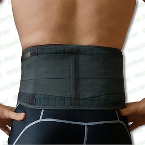 Magnetic Back Support -20 Pain Relief Magnets- Lower Lumbar Brace Belt Strap - Picture 1 of 8