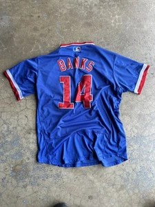 Chicago Cubs #14 Ernie Banks Majestic Baseball Jersey Anniversary Mens 44 - Picture 1 of 11