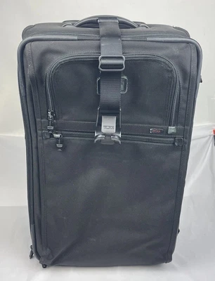 Tumi Alpha 22" Carry On Zippered Expandable  Black Frequent Traveler 22922DH - Image 1 of 4