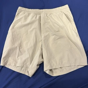 Lululemon Mens Surge 7” Shorts Golden Lime Yellow Green Running Gym Large - Picture 1 of 3