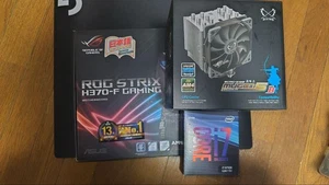 ASUS ROG STRIX H370-F Gaming Motherboard Intel Core i7 9700K 8GB RAM Cooler Use - Picture 1 of 8
