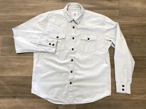Topo Designs Mountain Shirt Herren XL Heavyweight Light Blue Denim Canvas Western - Bild 1 von 9