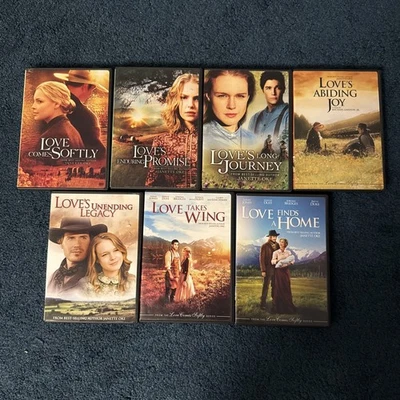 Love Comes Softly Series DVD Lot Of 7 Janette Oke Love Takes Wing Abiding Joy Foto 1 de 4