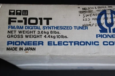 Pioneer F-101T FM/AM Digital Synthesized Tuner NEW Factory Sealed - Image 1 of 4