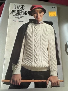 VTG COATS & CLARK BKLT #290-CLASSIC SWEATERING - Picture 1 of 3