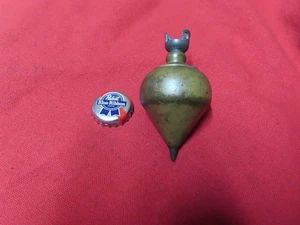 Tulip Plumb Bob,Clock Pendulum Unmarked,.13oz,Brass,Steel tip~NICEš¤ PB10.25 - Picture 1 of 5