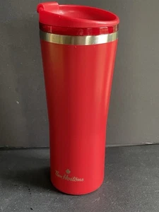 2020 Tim Hortons Every Day Red Stainless Steel Travel Tumbler 16 oz - Bild 1 von 4