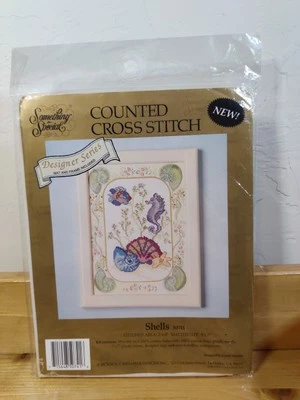 Раковины Candamar Designs 50741 с рамой НАБОР ДЛЯ ВЫШИВКИ КРЕСТОМ 3 дюйма x 5 дюймов - Изображение 1 из 4